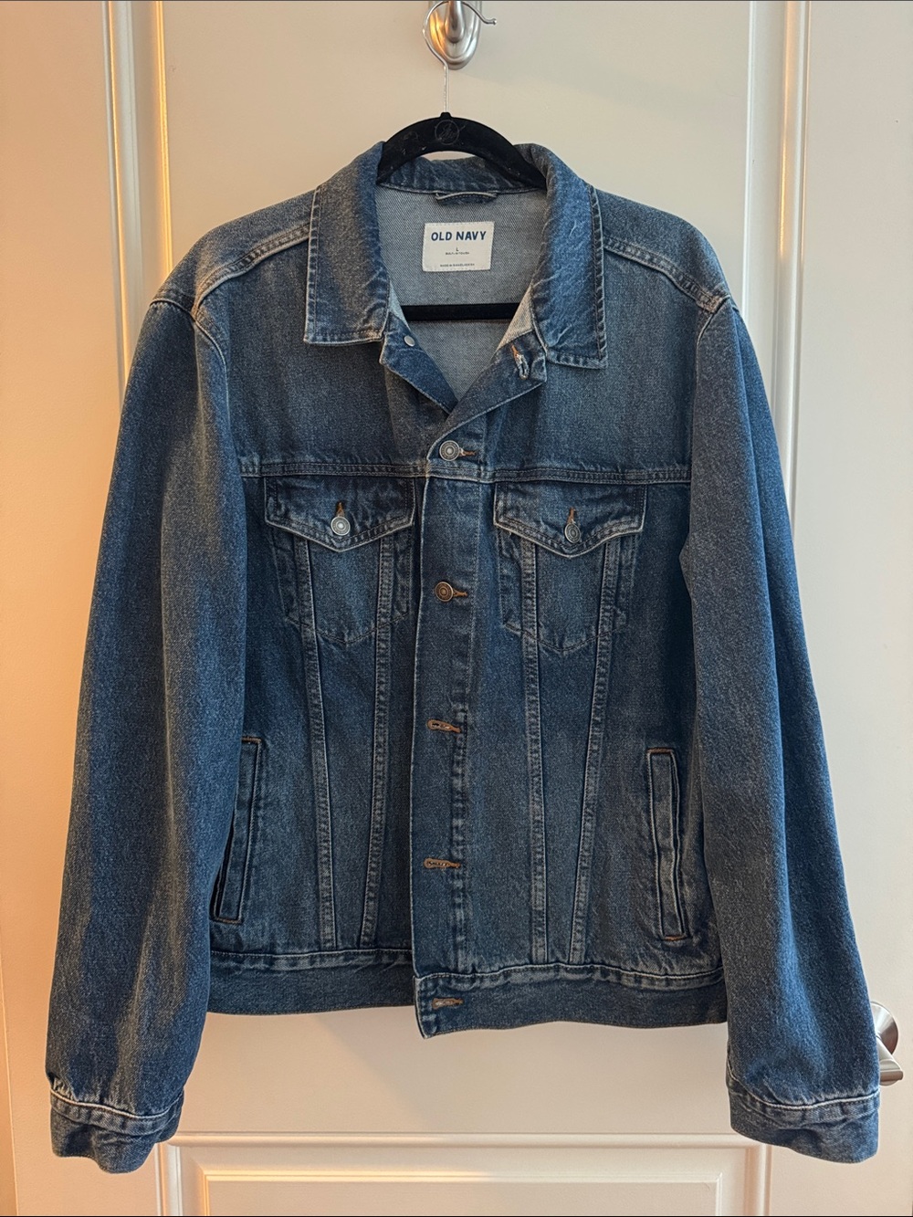 Old Navy Blue Denim Jacket - Women's Classic Jean Trucker